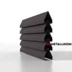 Ламели для забора жалюзи Luxe Л RAL 8019 – покрытие матовое, толщина 0,45 мм в Владивостоке  | фото 1