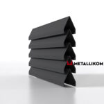 Ламели для забора жалюзи Luxe Л RAL 7024 – покрытие полиэстер, толщина 0,45 мм в Владивостоке  | фото 1