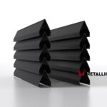 Ламели для забора жалюзи Luxe Л RAL 9005 – покрытие полиэстер, толщина 0,45 мм в Владивостоке  | фото 1