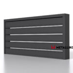 Планкен для забора 120 mm RAL 7024 – покрытие порошковое, толщина 0,45 мм в Владивостоке  | фото 2