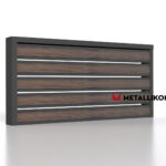 Планкен для забора Printec под дерево 120 mm RAL 7024 – покрытие полиэстер, толщина 0,45 мм в Владивостоке  | фото 4