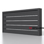 Планкен для забора ранчо 120 mm RAL 7024 – покрытие матовое, толщина 0,45 мм в Владивостоке  | фото 4
