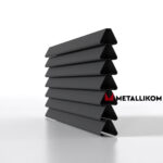 Ламели для забора жалюзи Premium U RAL 7024 – покрытие матовое, толщина 0,45 мм в Владивостоке  | фото 2