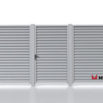 Ламели для забора жалюзи Premium U RAL 7004 – покрытие порошковое, толщина 0,45 мм в Владивостоке  | фото 5